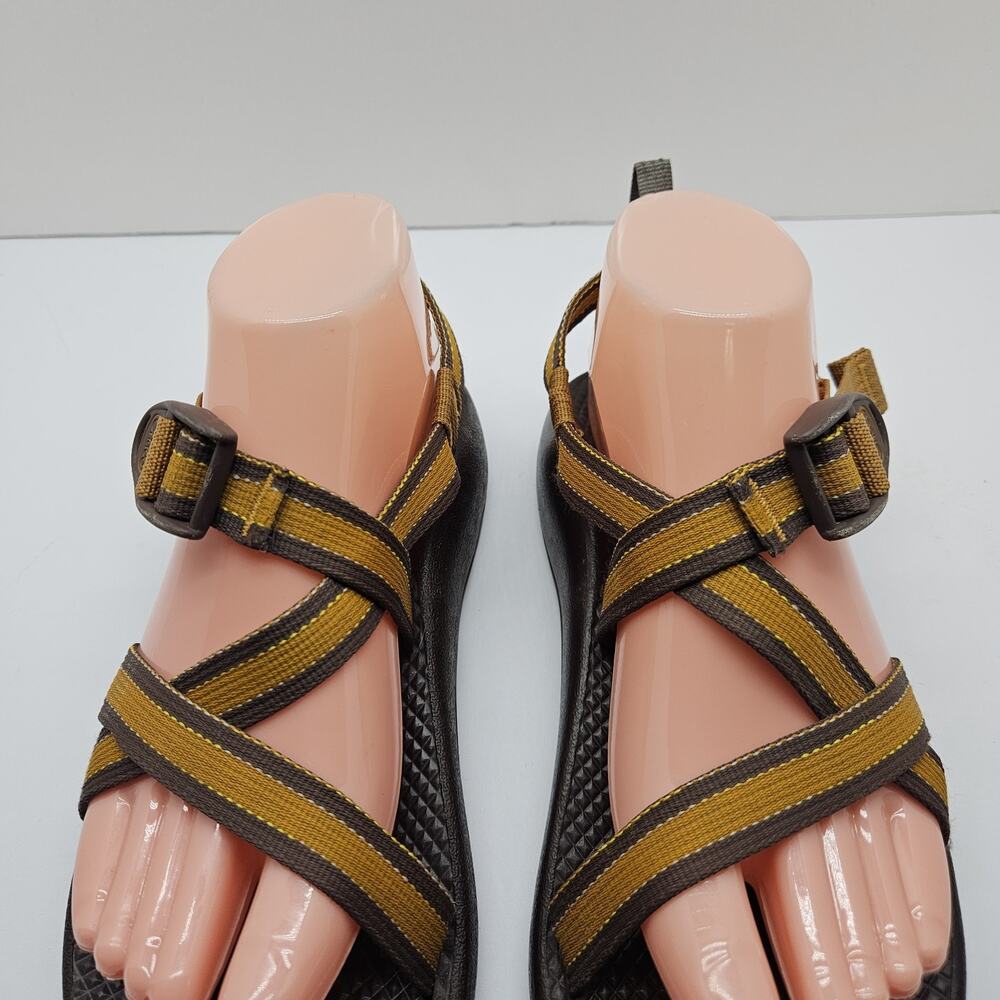 Chaco Classic Sandals Womens Size 6 Brown Gold Z1 Strap Slide - Picture 4 of 7